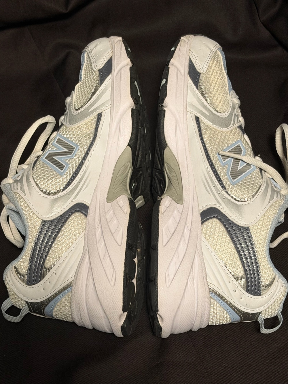 New Balance 530/White and Light Blue Women’s Athletic Sneakers